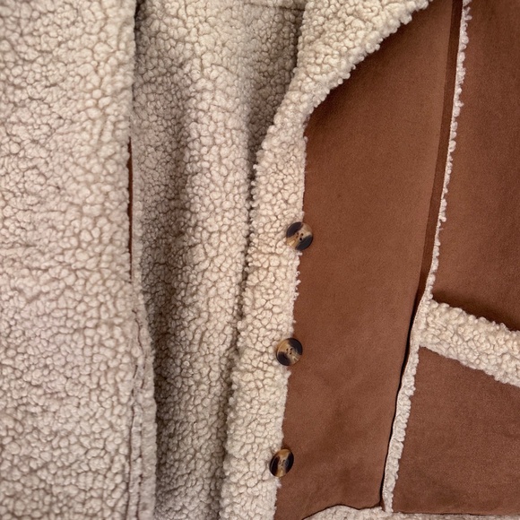 Blu Pepper Faux Suede Jacket with Sherpa Lining - Picture 6 of 8